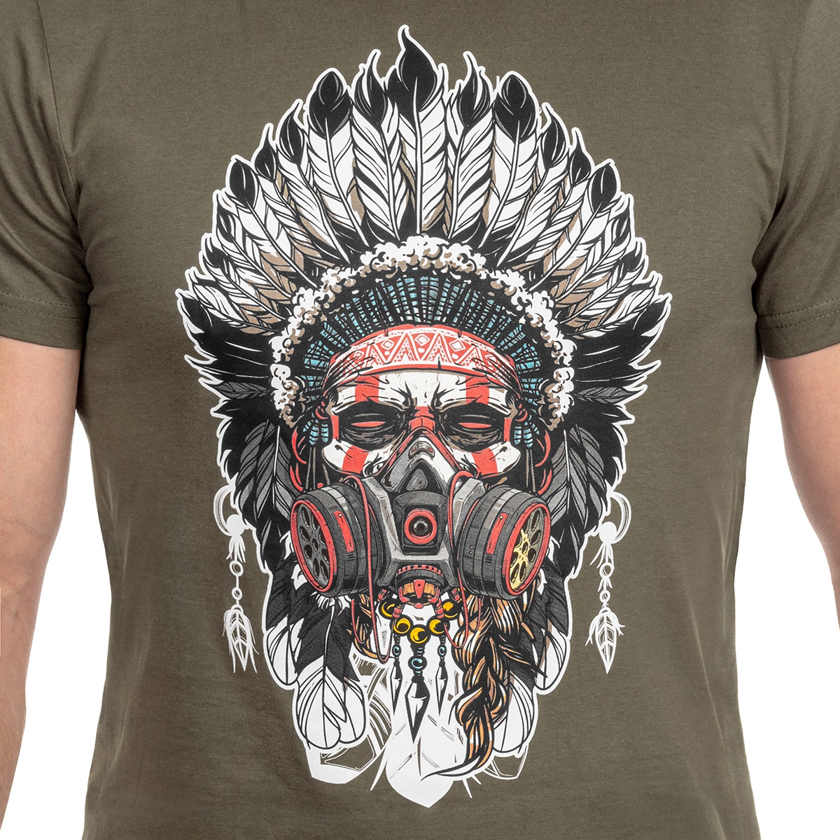 Voyovnik - Indian Chief - T-Shirt - Khaki