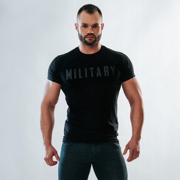 Military Gym Wear - Defence - T-Shirt - Black