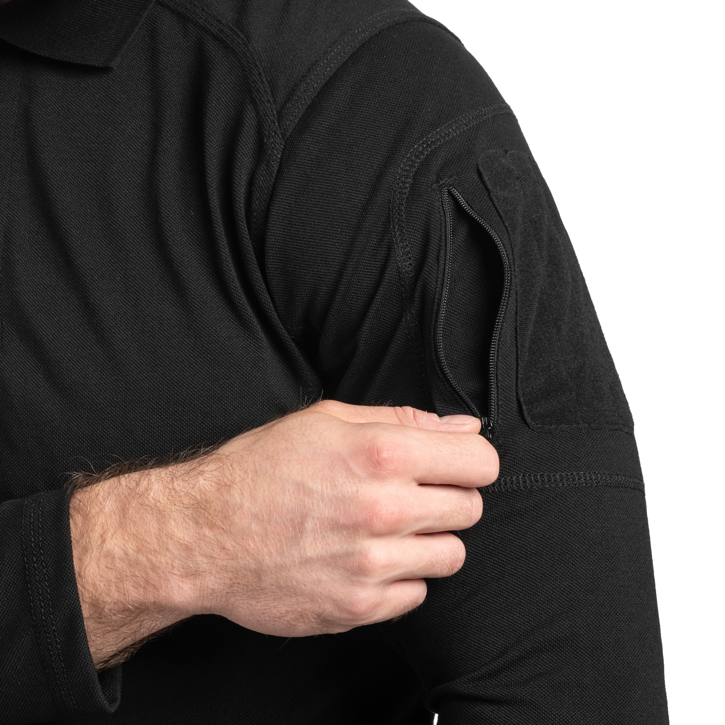 Texar - Elite Pro Long Sleeve - Poloshirt - Black