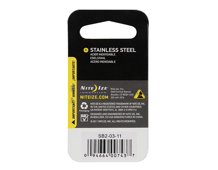 Nite Ize - S-Biner 2 - Karabinerhaken - Steel