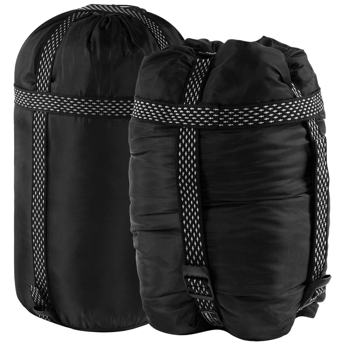 Alpinus - Warm 1350 Schlafsack - Rechts - Black 