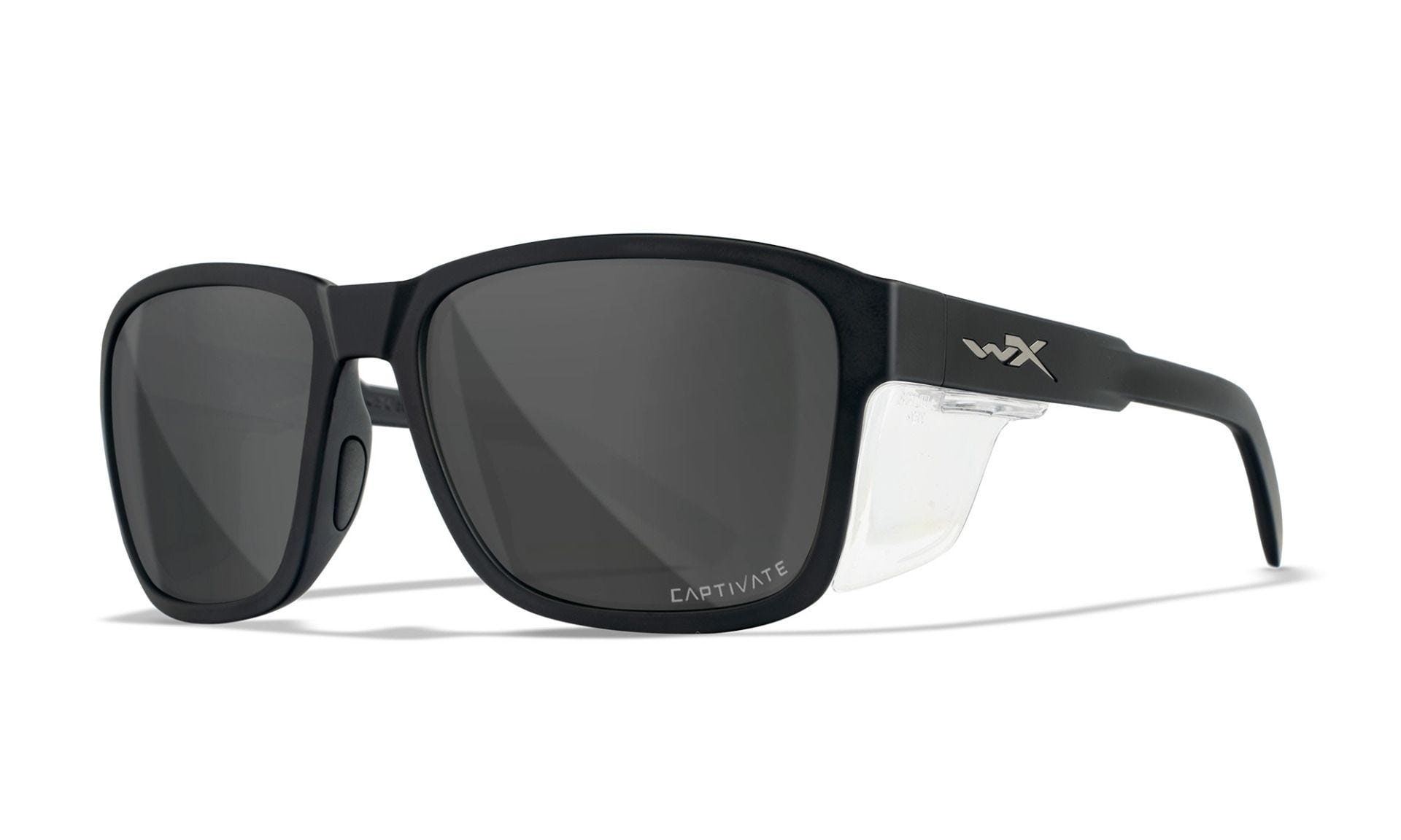 Wiley X Trek Sonnenbrille - Captivate Polarized Grey/Gloss Black