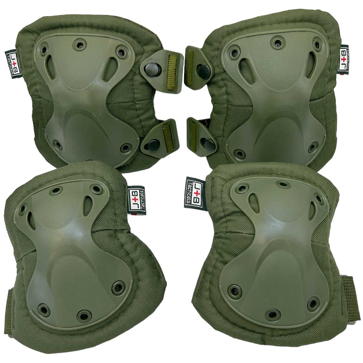 JB Tacticals - Knie- und Ellbogenschützer - Olive Green