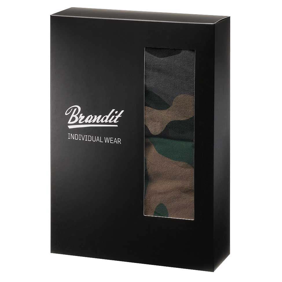 Brandit - Logo - Boxershort - 2 Paar - Dark Camo/Woodland