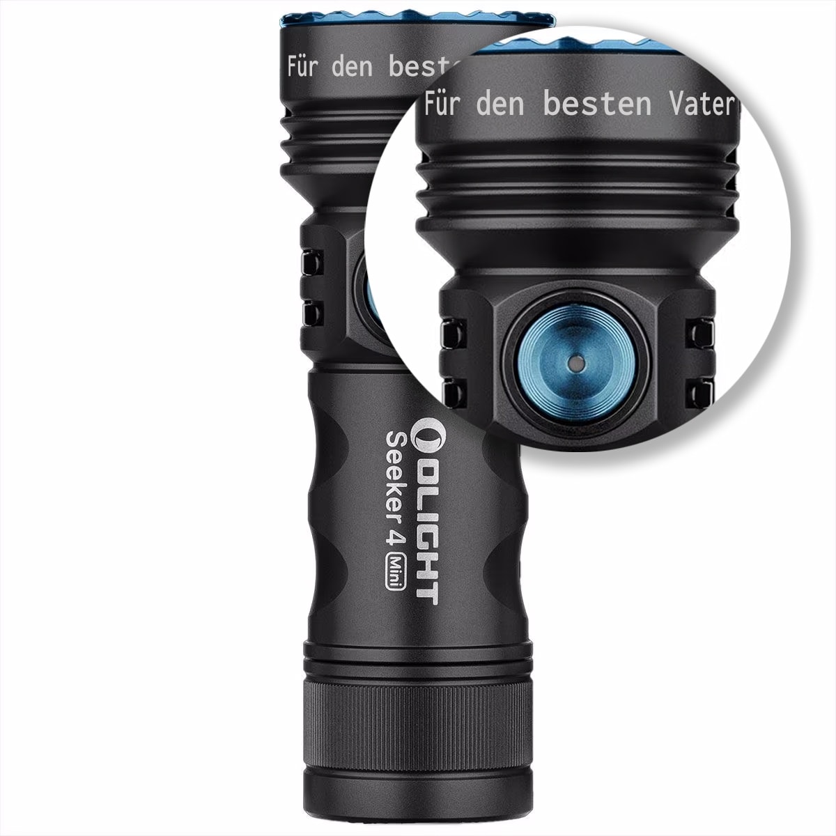 Olight - Seeker 4 Mini Cool White - Taktische Taschenlampe - Black - 1200 Lumen