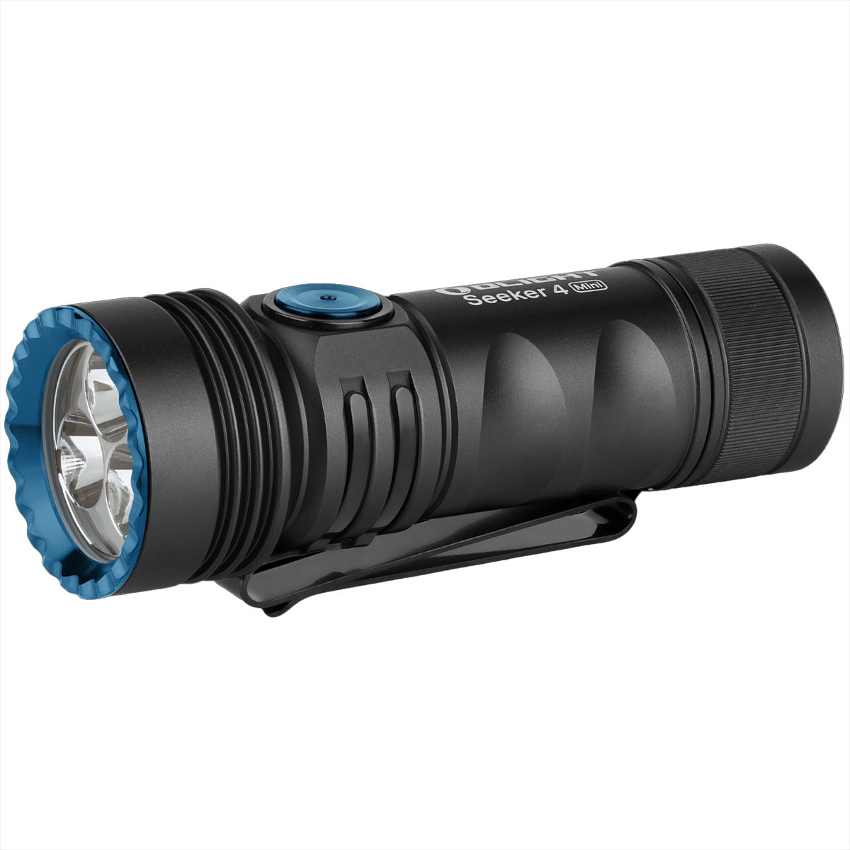 Olight - Seeker 4 Mini Cool White - Taktische Taschenlampe - Black - 1200 Lumen