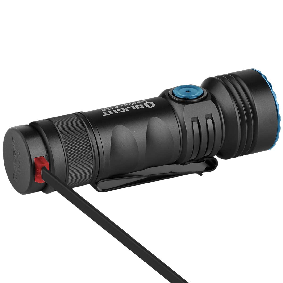Olight - Seeker 4 Mini Cool White - Taktische Taschenlampe Black - 1200 Lumen