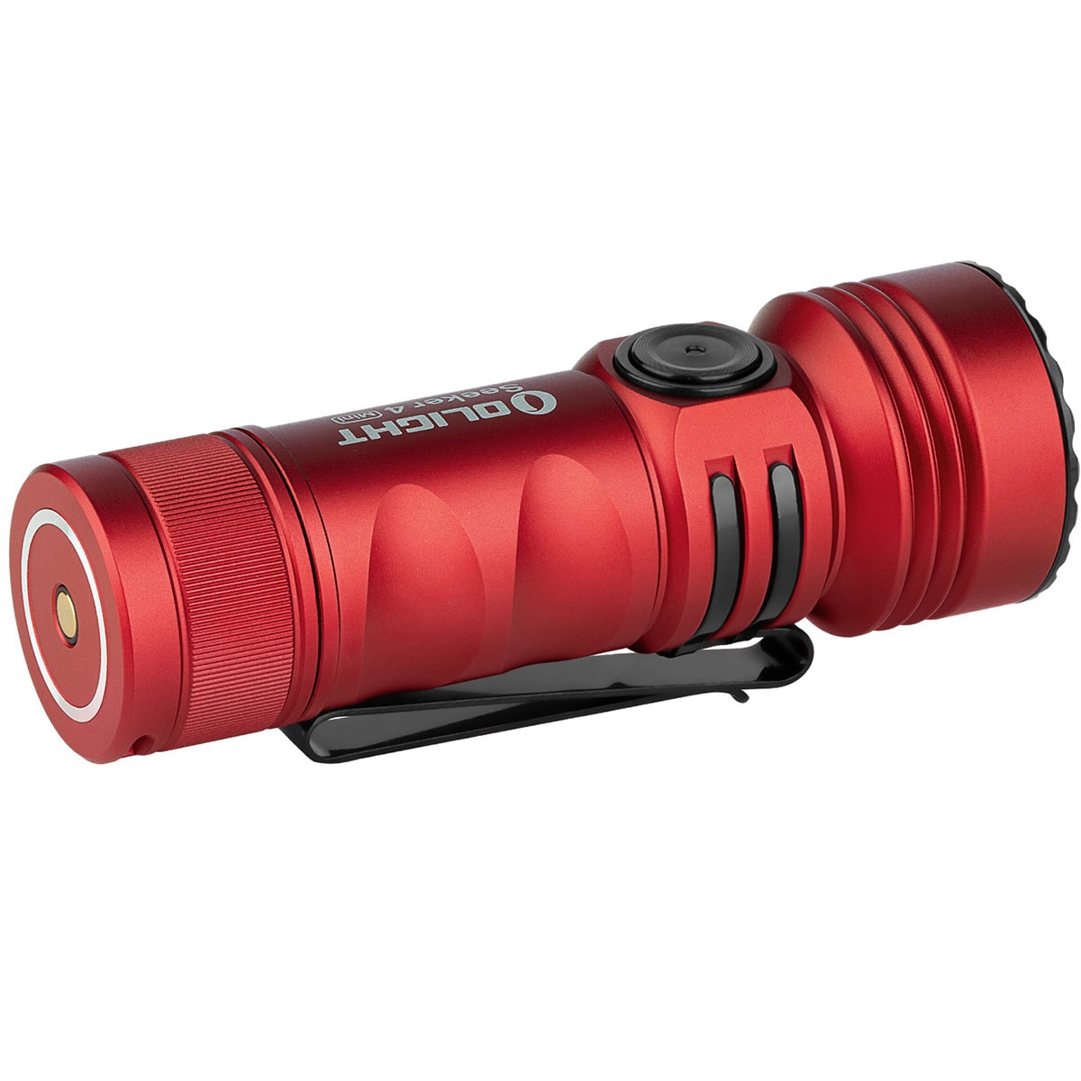 Olight - Seeker 4 Mini Cool White - Taktische Taschenlampe - Red - 1200 Lumen