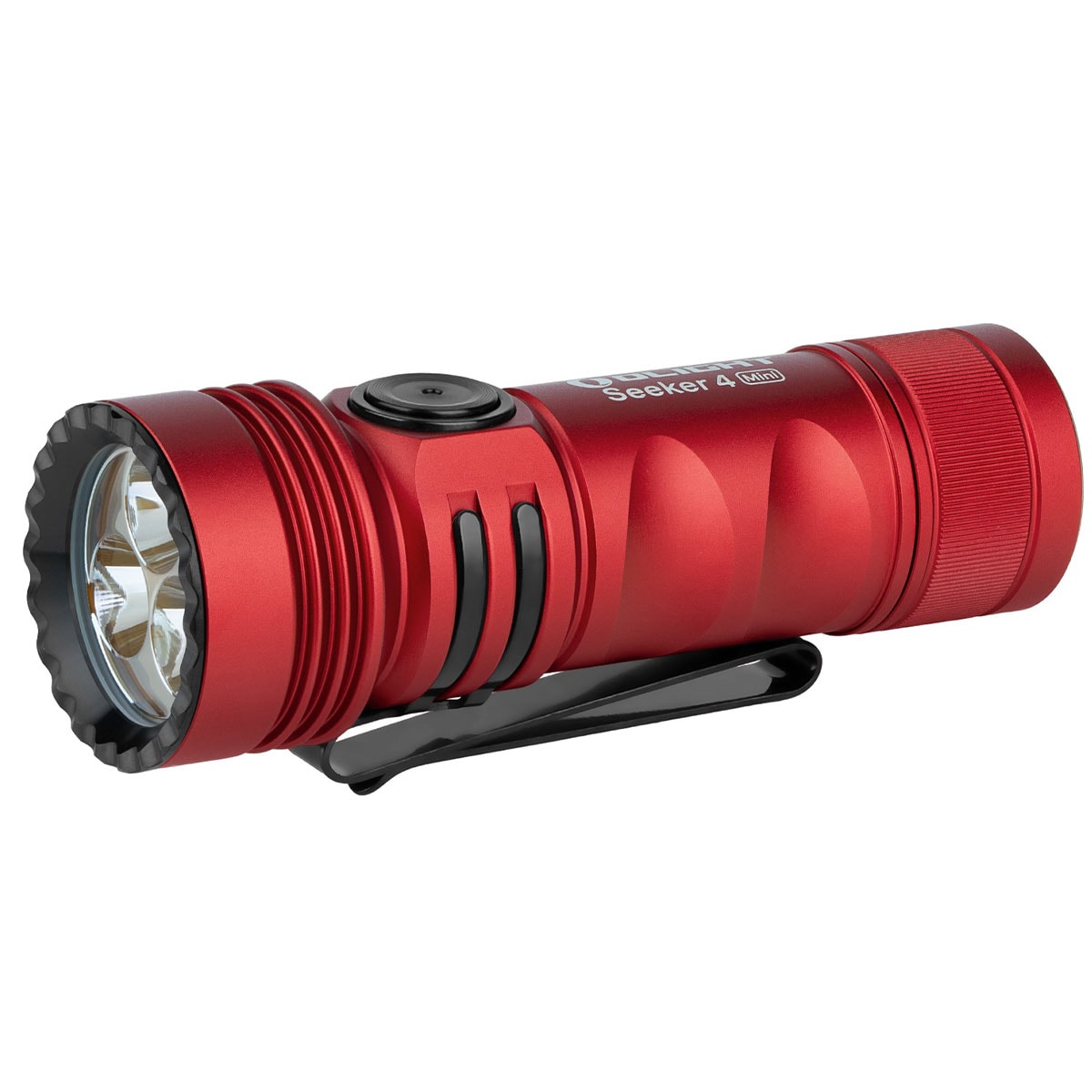 Olight - Seeker 4 Mini Cool White - Taktische Taschenlampe - Red - 1200 Lumen