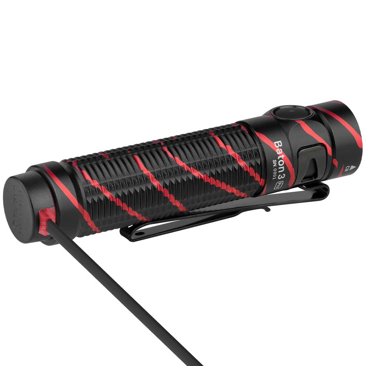 Olight - Baton 3 Pro Cool White Limited Edition - Akku-Taschenlampe - Black Lava - 1500 Lumen