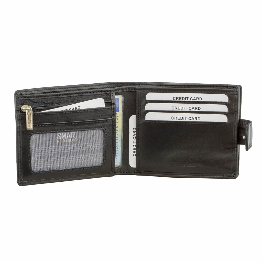 Koruma - Smart RFID Block - Ledergeldbörse - Black