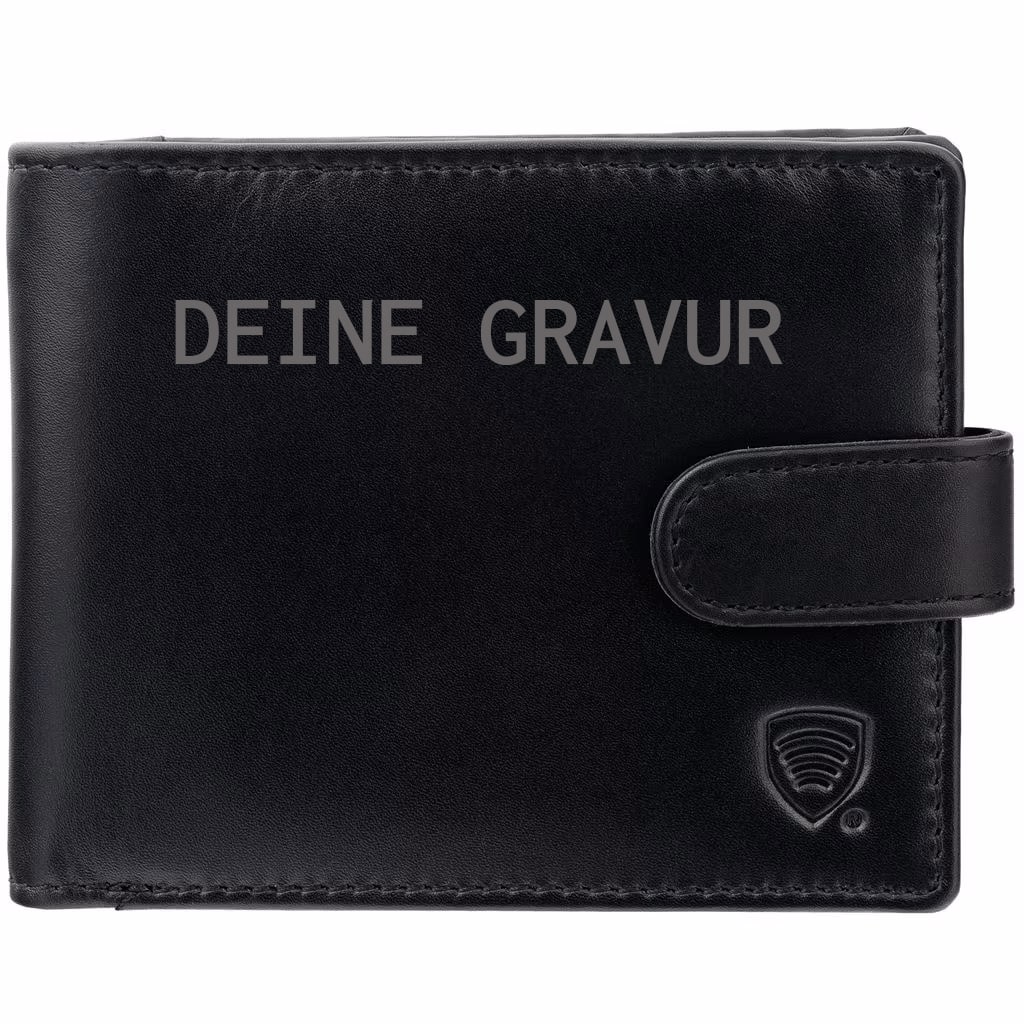 Koruma - Smart RFID Block - Ledergeldbörse - Black