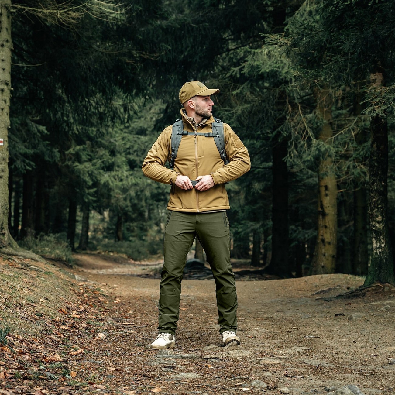 Highlander Outdoor Munro Walking Trousers Hose - Forest Green