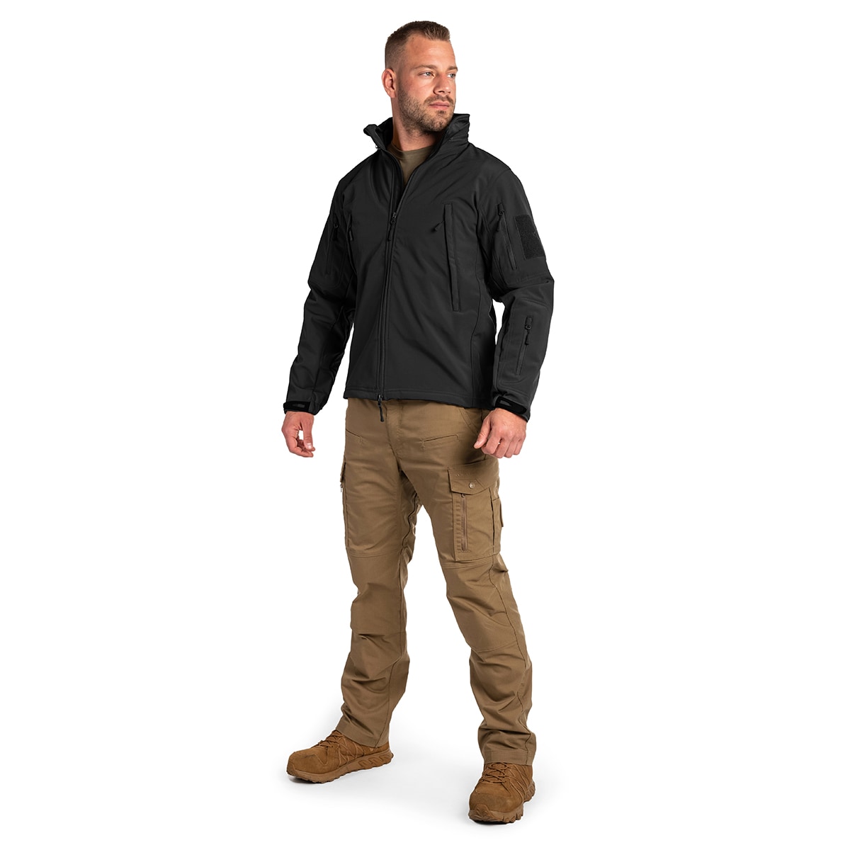 Highlander - Forces Tactical Softshell Jacke - Black