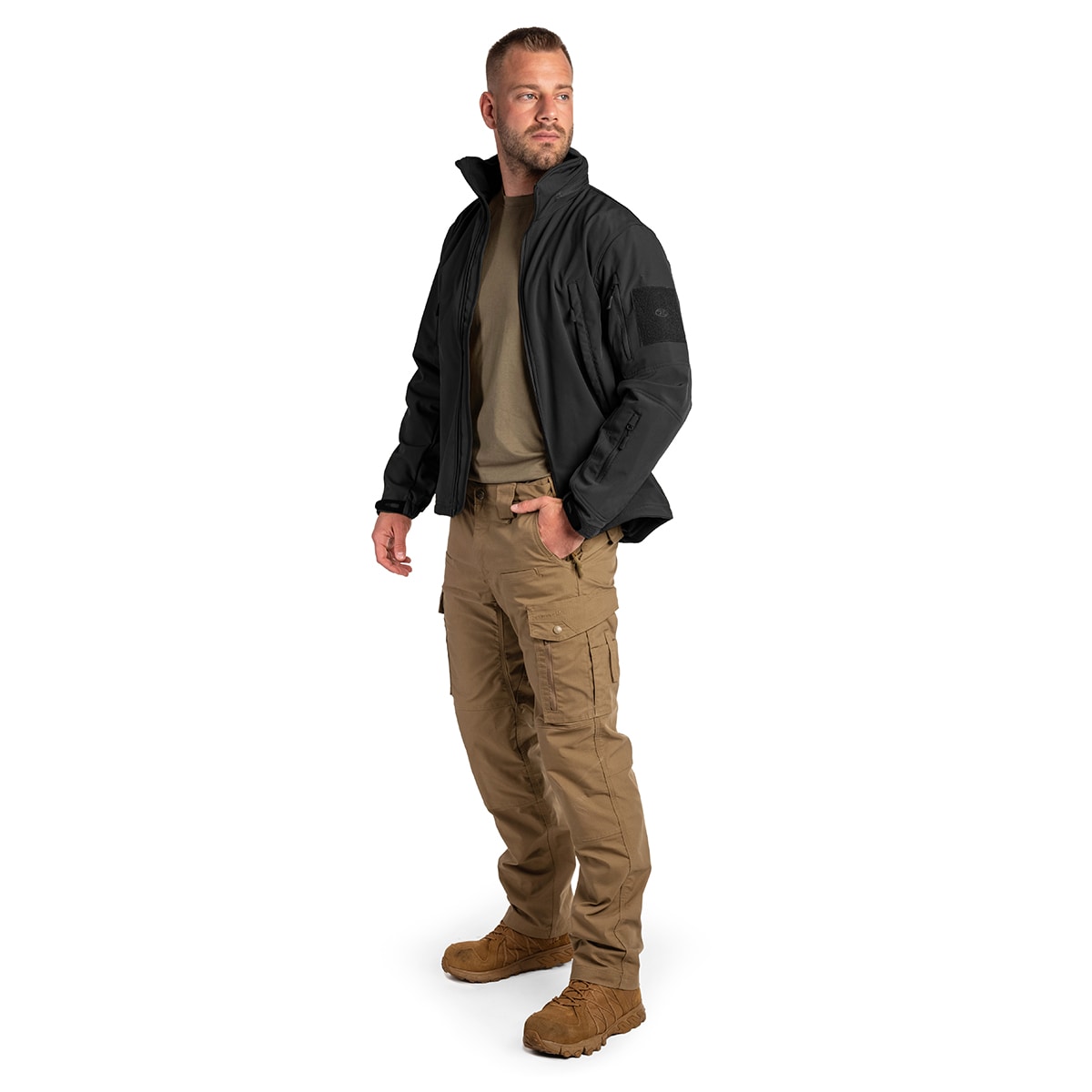 Highlander - Forces Tactical Softshell Jacke - Black