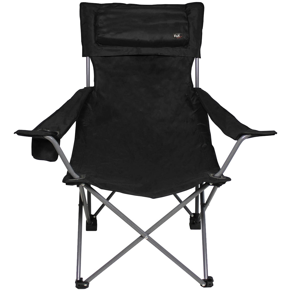 MFH - Fox Outdoor Deluxe - Campingstuhl - Black 