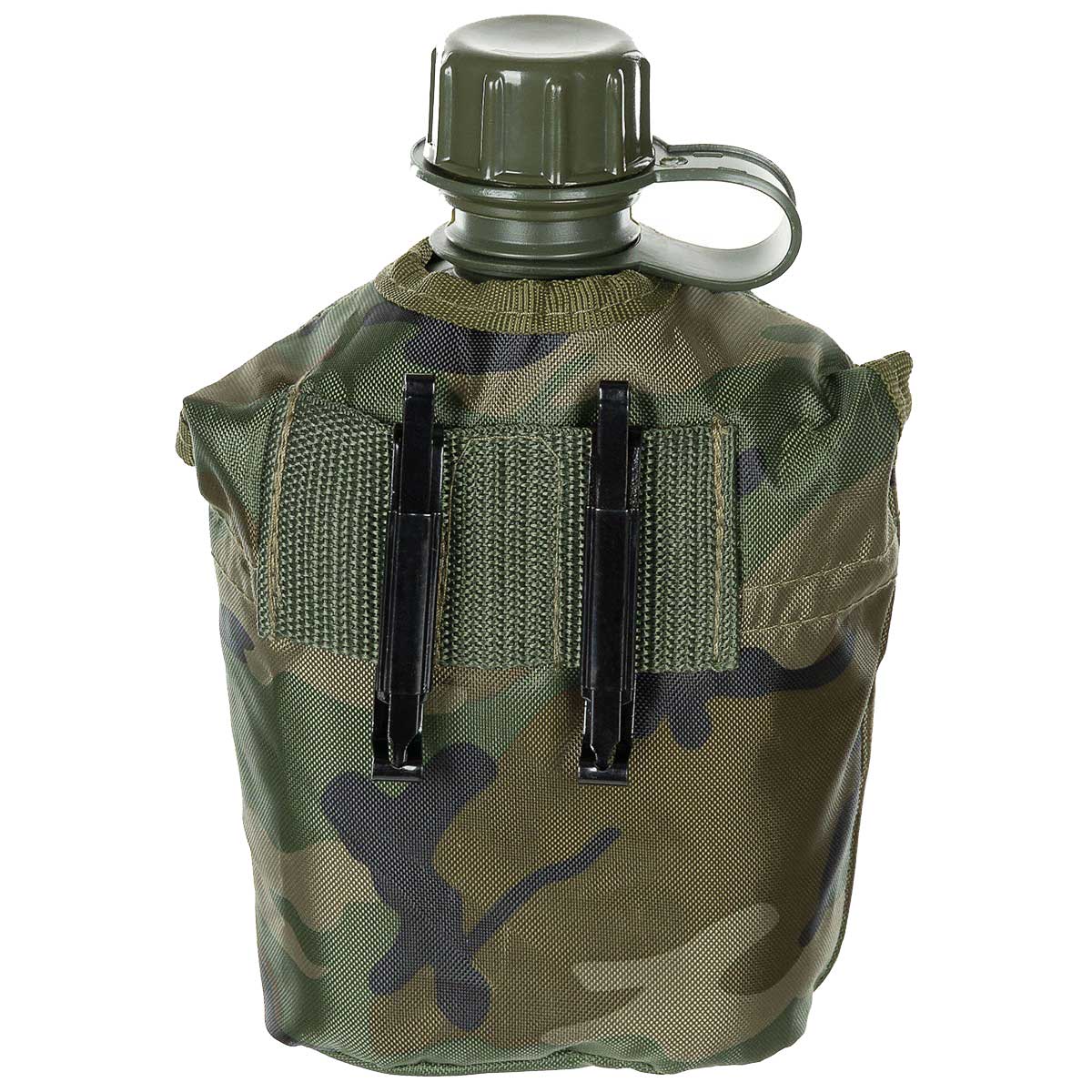 MFH - Feldflasche mit Hülle - 1 l - Woodland