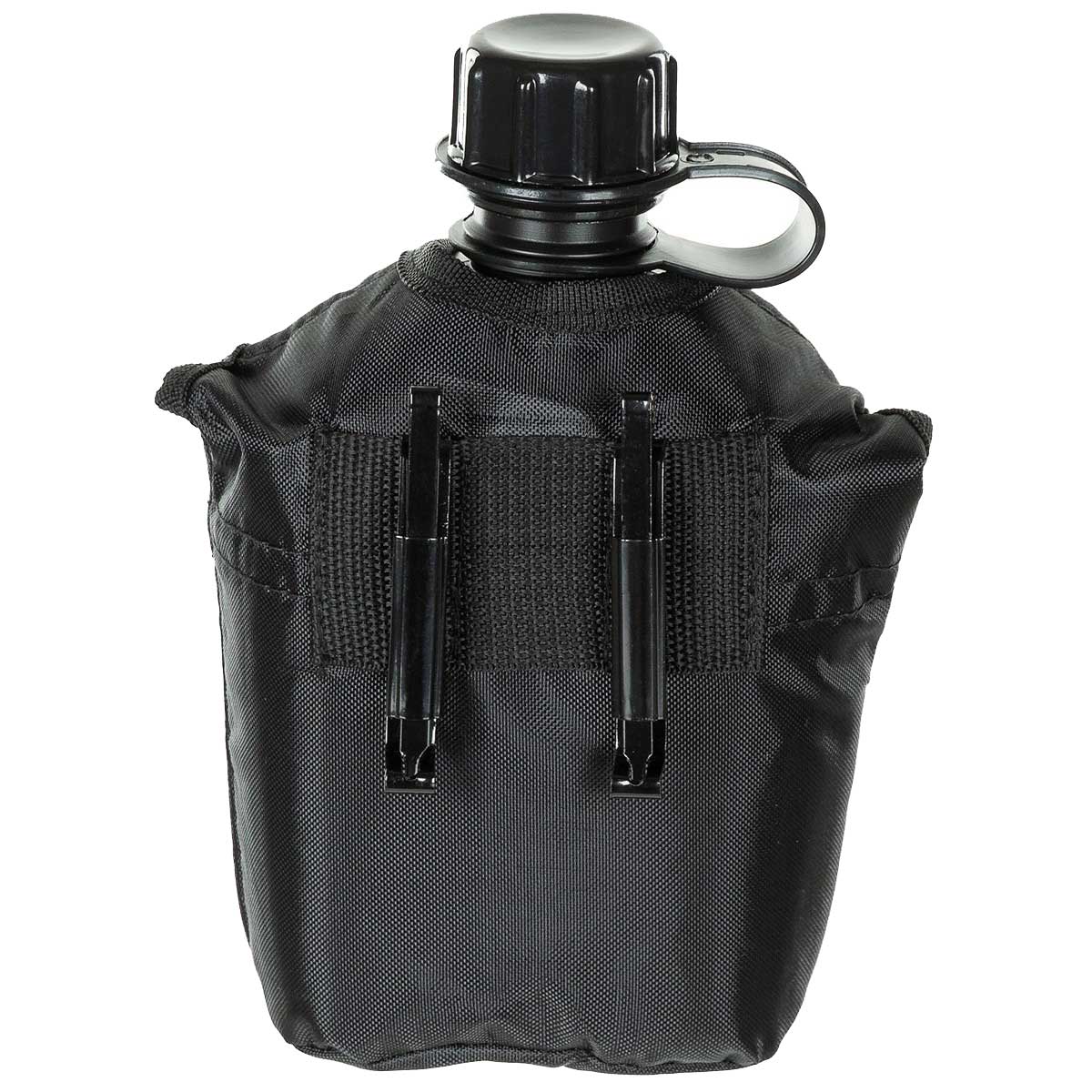 MFH - Feldflasche mit Hülle - 1 l - Black