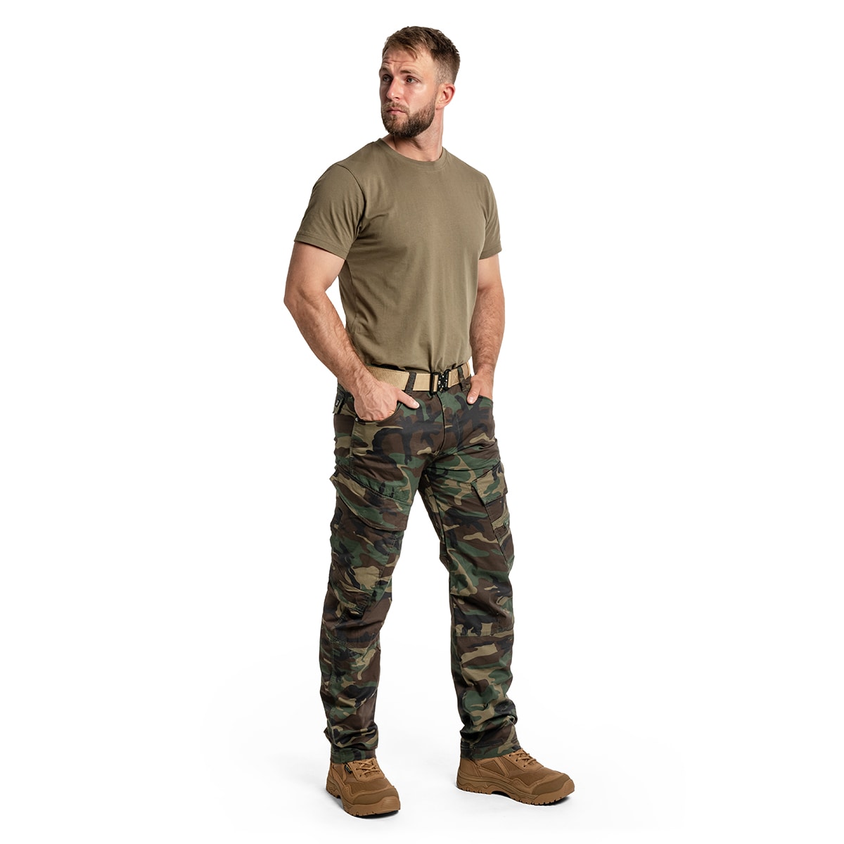 Brandit - Adven Slim Fit - Hose - Woodland