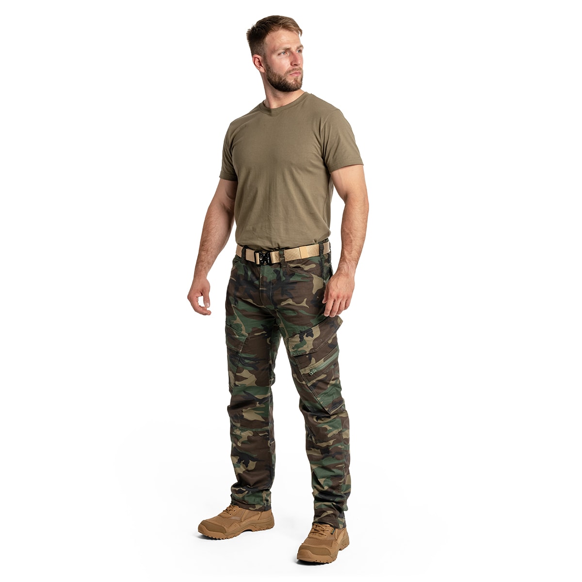 Brandit - Adven Slim Fit - Hose - Woodland