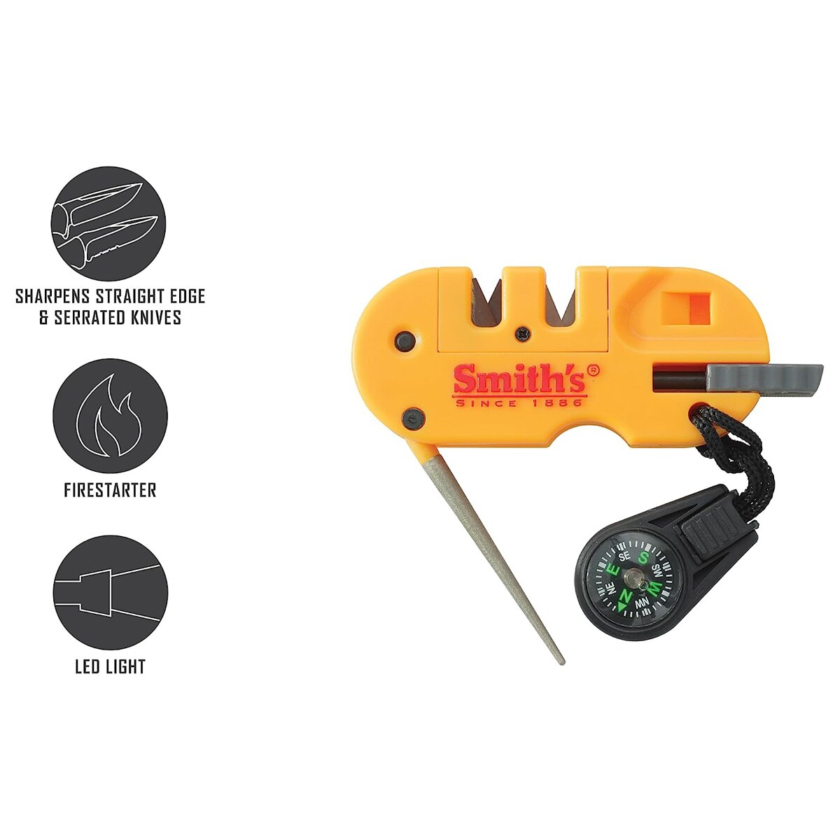 Smith's - Pocket Pal X2 Sharpener & Outdoor Tools - Schliefstein