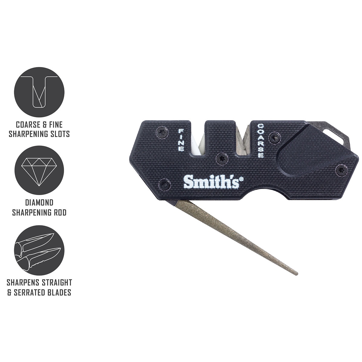 Smith's - PP1 Mini Tactical - Schleifstein - Black