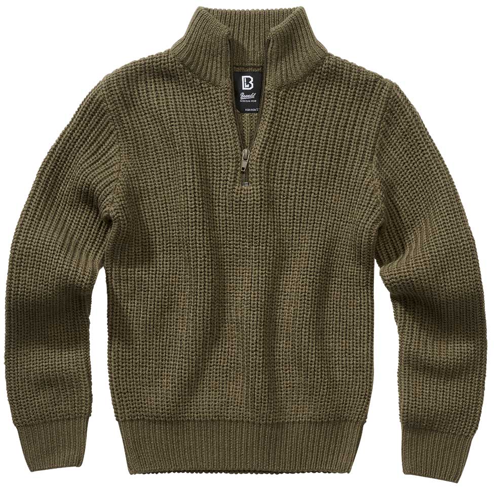 Brandit - Marine Troyer Pullover - Pulli für Kinder - Olive