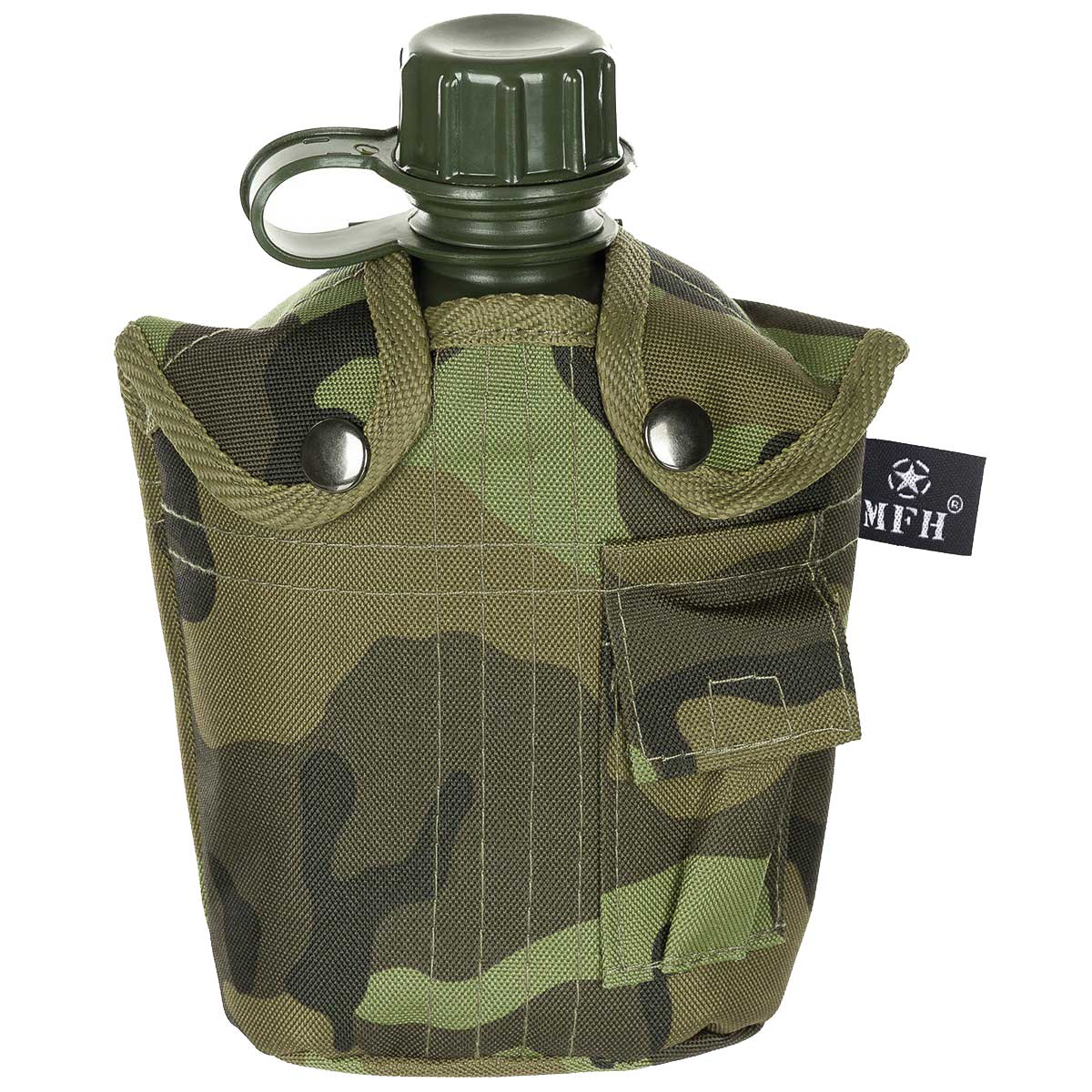 MFH - Feldflasche mit Hülle 1 l - M95 CZ Camo