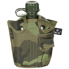 MFH - Feldflasche mit Hülle 1 l - M95 CZ Camo