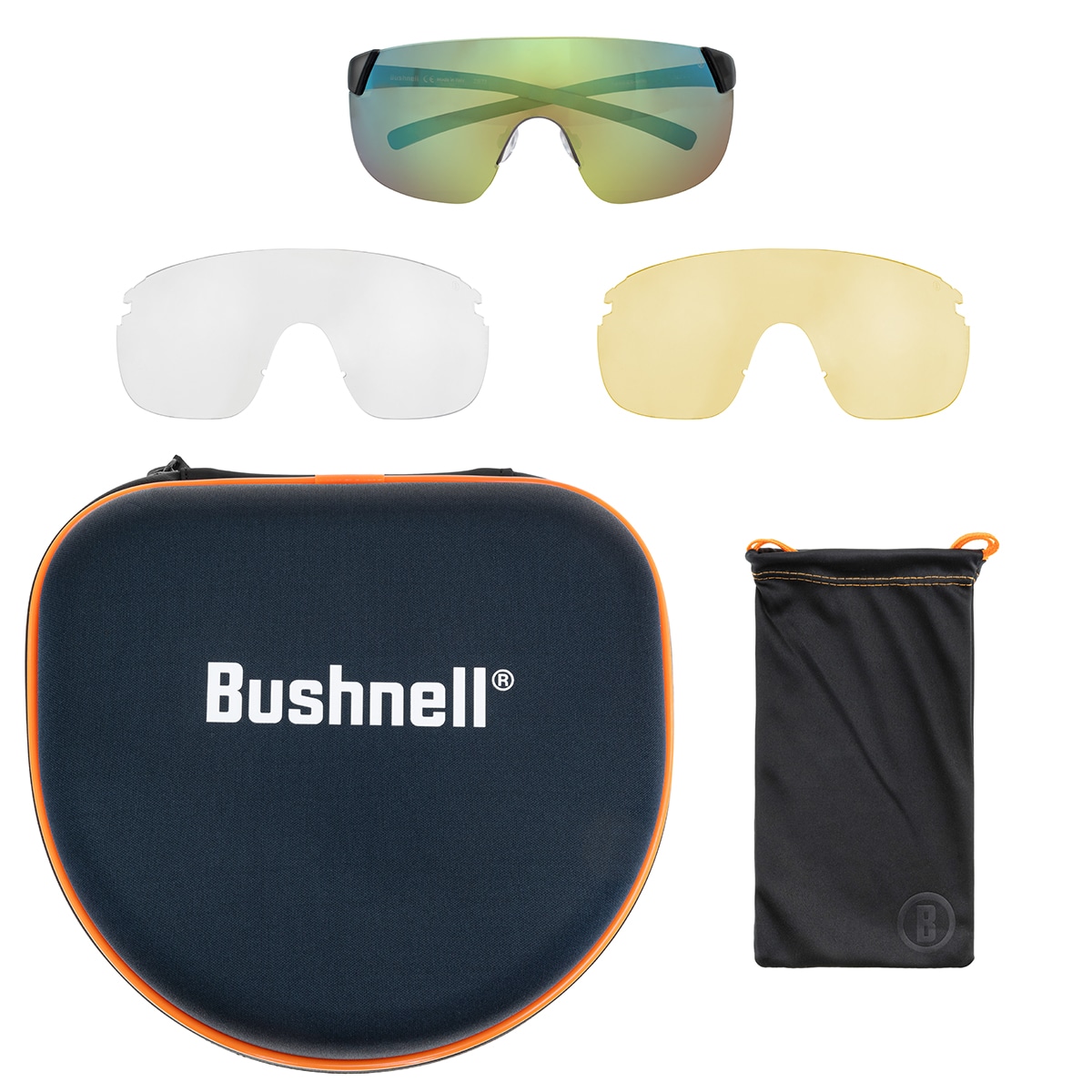 Bushnell - Harrier - Sonnenbrille - Yellow/Photochromic/Brown-Green Mirror