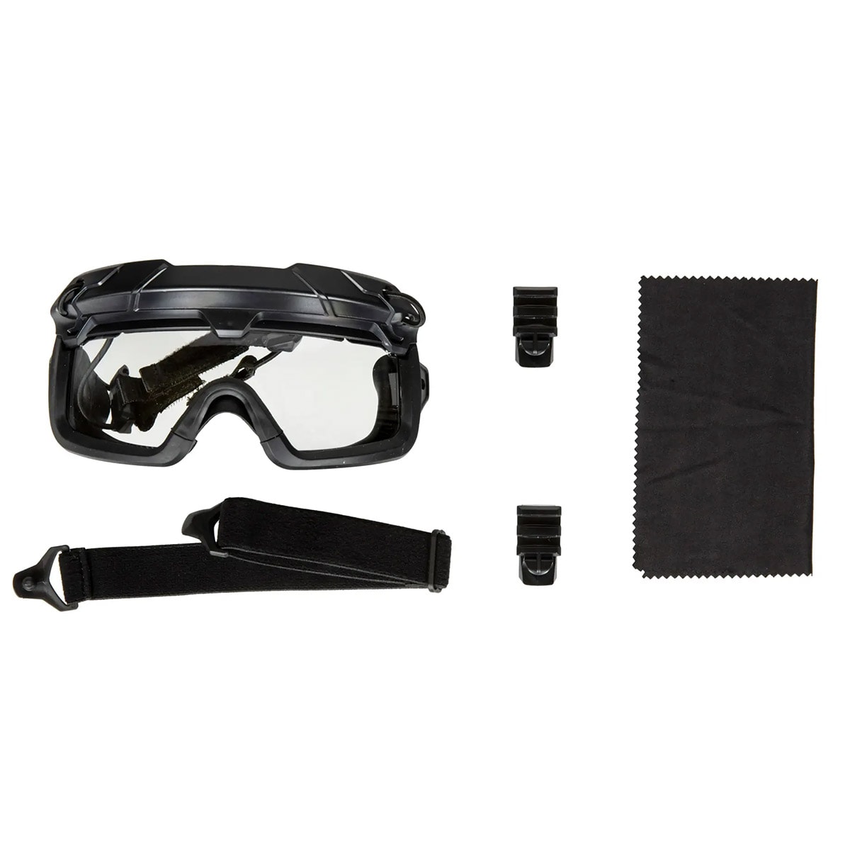 GFC Tactical - Taktische Schutzbrille - 2in1 - Schwarz