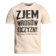 Kałdun - "Zjem Wrogów Ojczyzny" T-Shirt - Sand/Schwarz