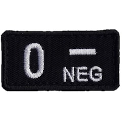 Haasta - Emblem - Blutgruppe 0 Rh- - Black