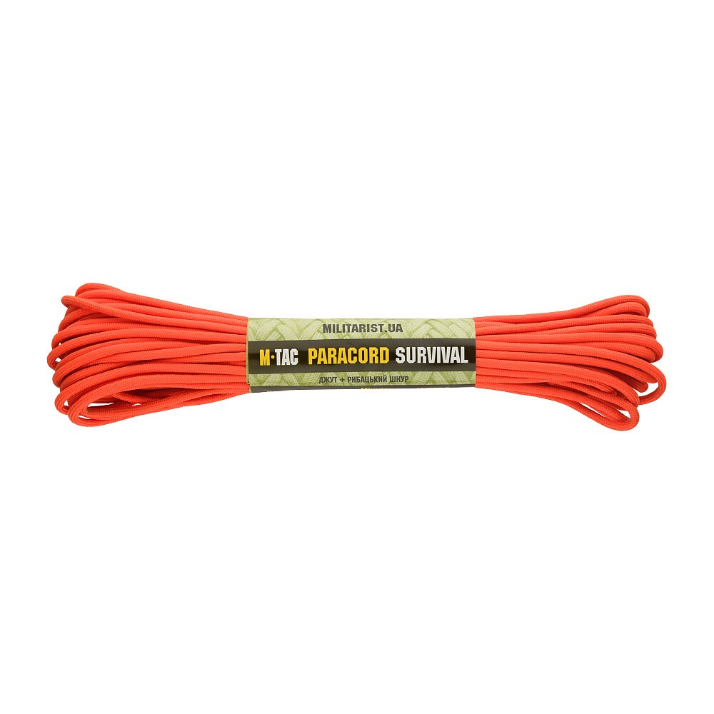 M-Tac - Survival - Fallschirmschnur/ Paracord 15 m - Safety Orange