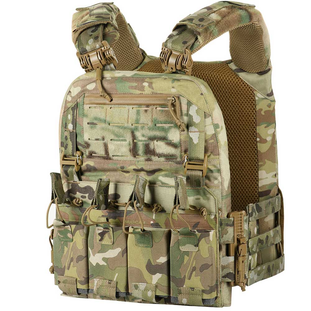 M-Tac - Cuirass Fast QRS - Taktische Plate-Carrier-Weste - MultiCam - für Platten L/XL