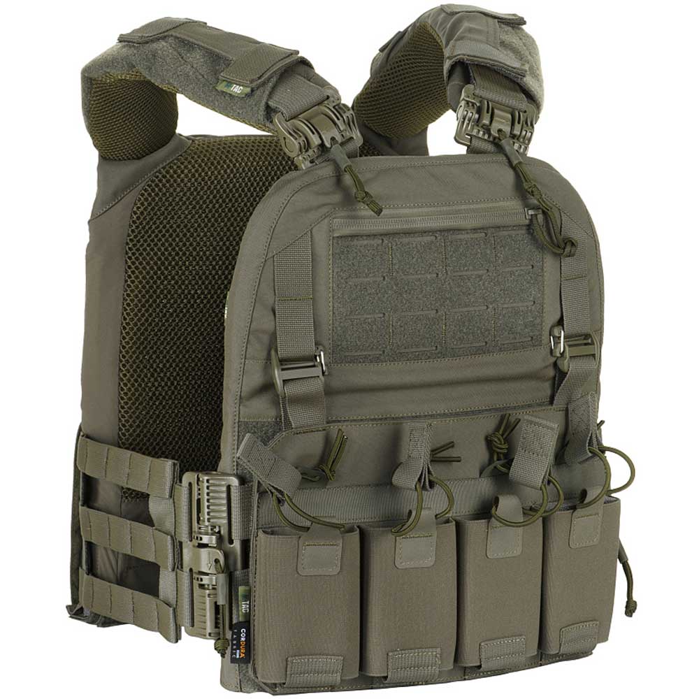 M-Tac - Cuirass Fast QRS - Taktische Plate-Carrier-Weste - Ranger Green - für Platten L/XL