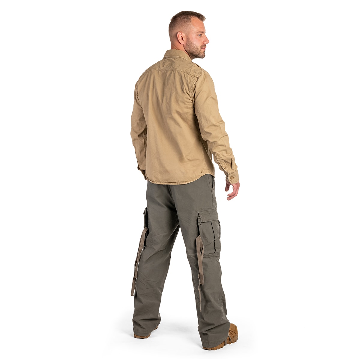 Brandit - Vintage Langarmhemd - Camel