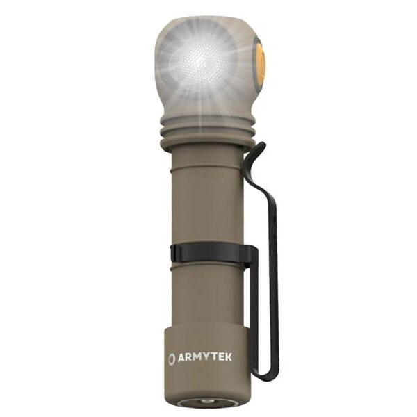 Armytek - Wizard C2 Pro Max Magnet USB White Sand - Stirn- und Winkeltaschenlampe - 4000 Lumen