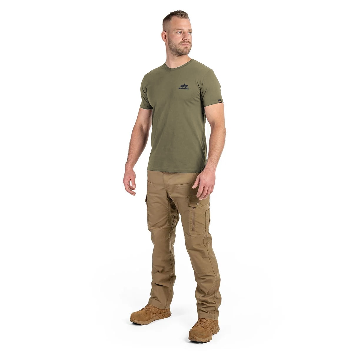 Alpha Industries Basic Small Logo - Olive