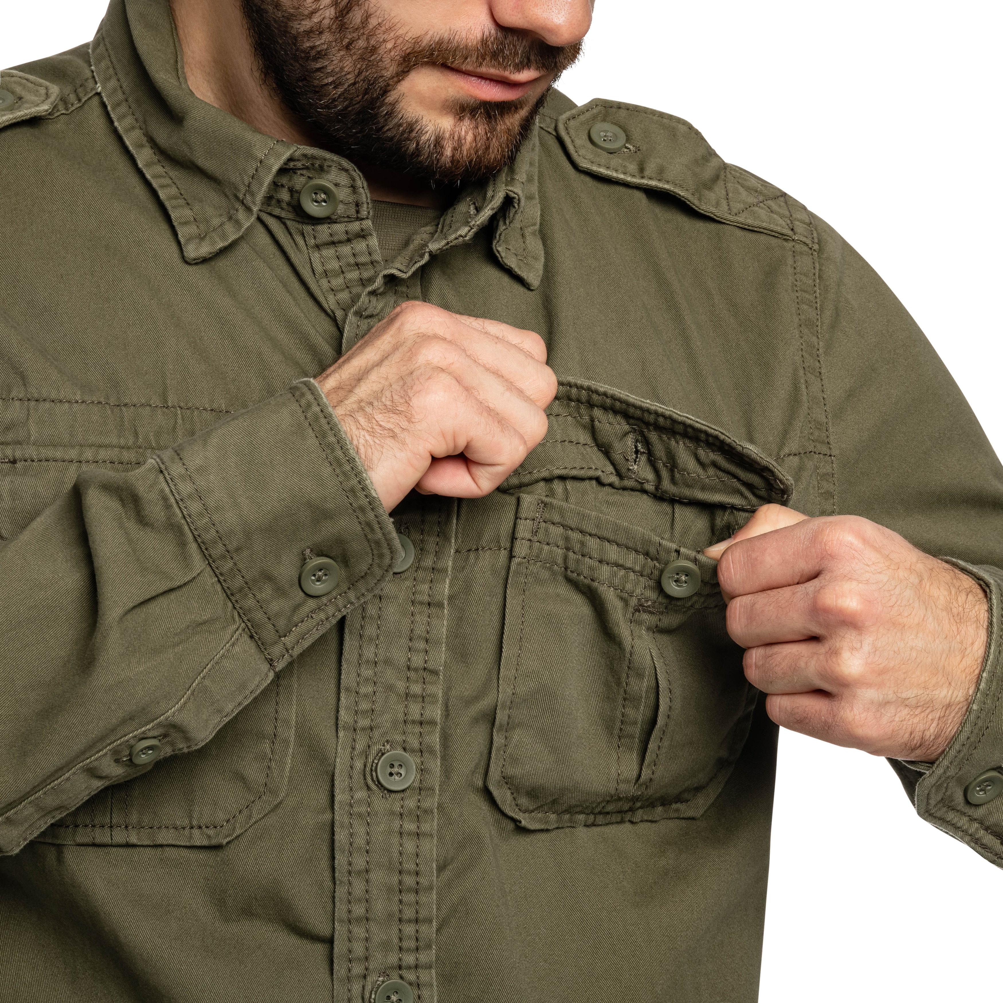 Brandit - Vintage Hemd - Olive
