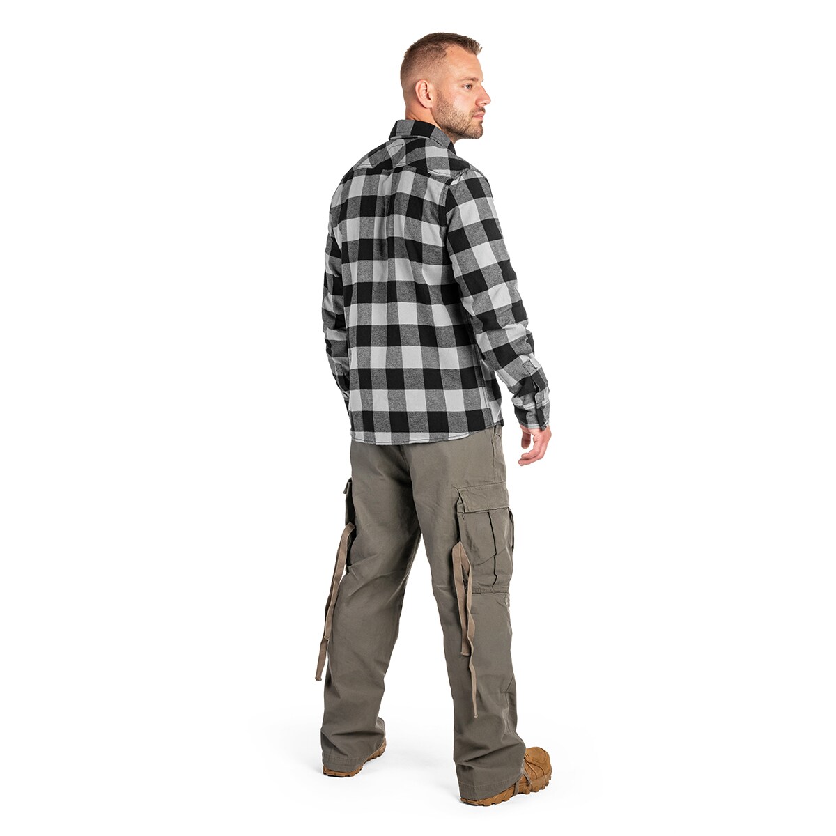 Brandit - Check Shirt - Hemd - Black/Charcoal