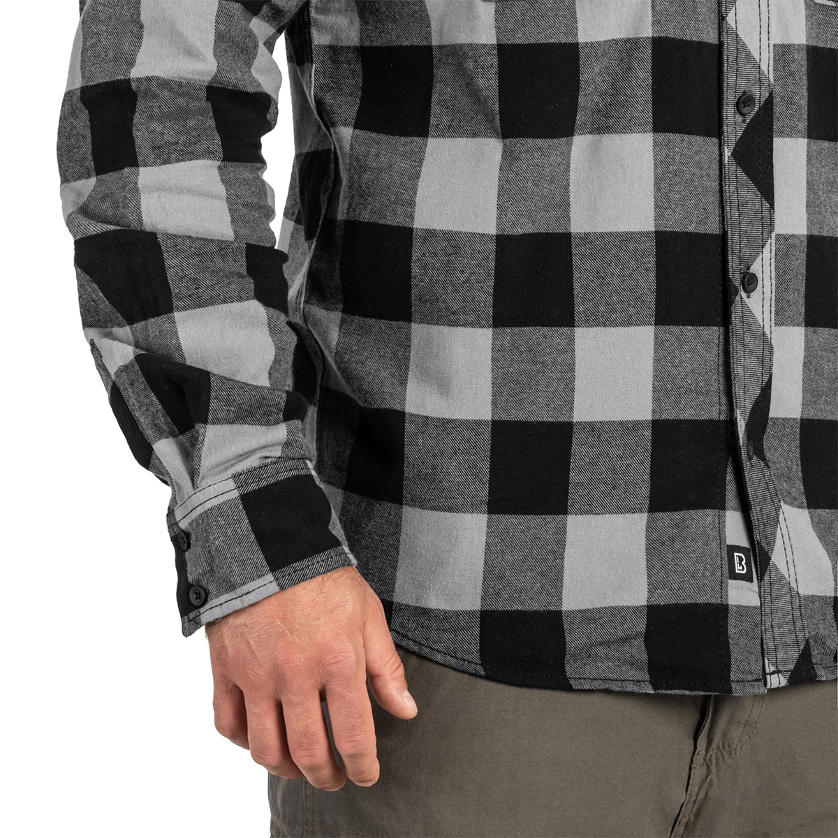 Brandit - Check Shirt - Hemd - Black/Charcoal