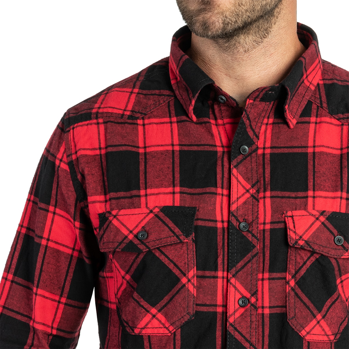 Brandit - Check Shirt - Hemd - Red/Black