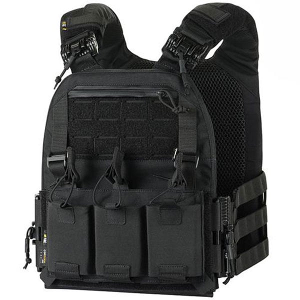 M-Tac - Cuirass Fast QRS - Plate Carrier Taktische Weste für Medium Platten - Black