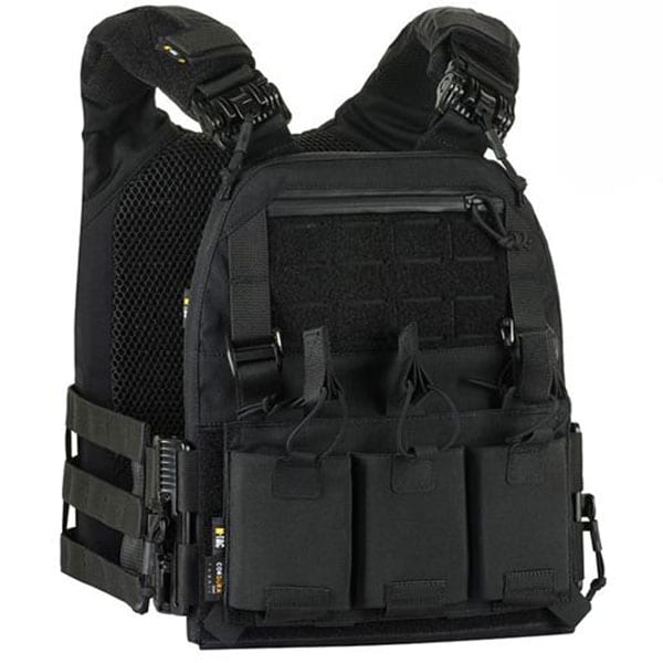 M-Tac - Cuirass Fast QRS - Plate Carrier Taktische Weste für Medium Platten - Black