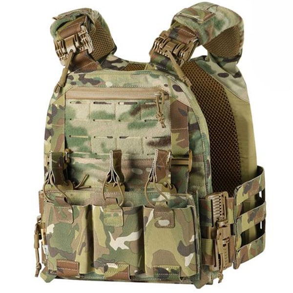 M-Tac - Cuirass Fast QRS - Plate Carrier Taktische Weste für Medium Platten - MultiCam