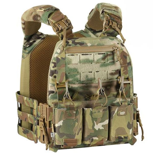 M-Tac - Cuirass Fast QRS - Plate Carrier Taktische Weste für Medium Platten - MultiCam