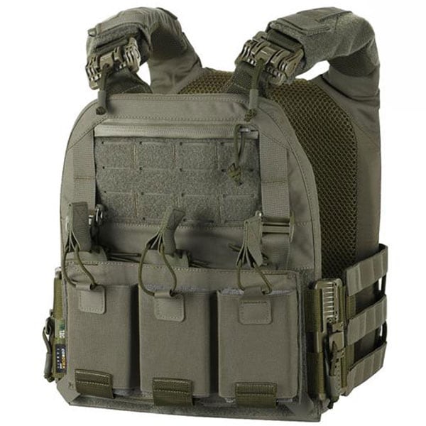 M-Tac - Cuirass Fast QRS - Plate Carrier Taktische Weste für Medium Platten - Ranger Green