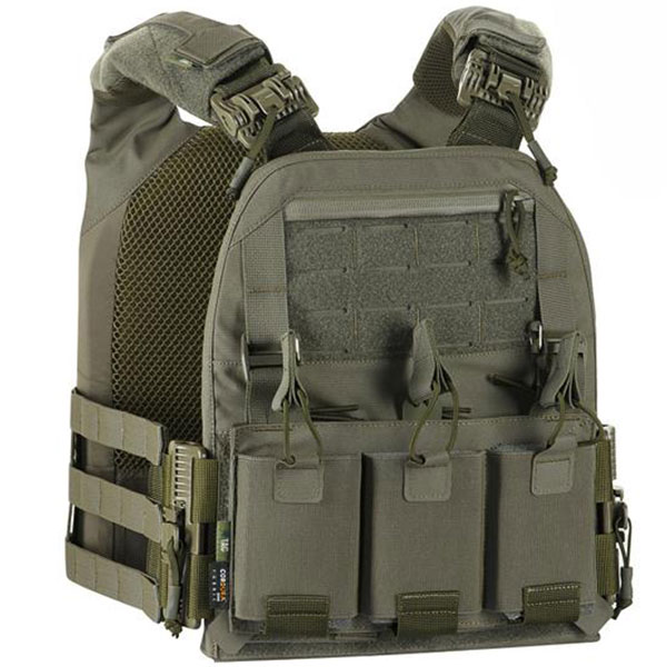 M-Tac - Cuirass Fast QRS - Plate Carrier Taktische Weste für Medium Platten - Ranger Green