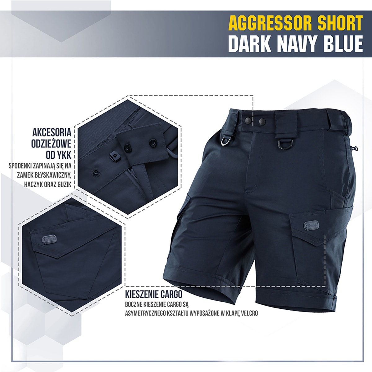 M-Tac - Aggressor Short - Shorts - Dark Navy Blue